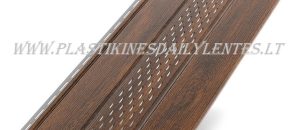 Riešuto spalvos medžio imitacijos plastikinė dailylentė stogo pakalimui